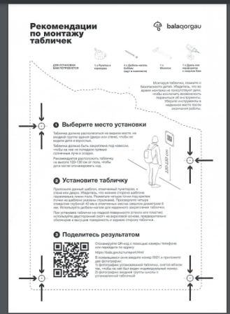 Рекомендации по монтажу табличек