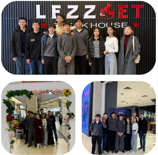 9 «Е» оқушылары да сынып жетекшісі Л.Р.Медетовамен бірлесіп бос уақытын өткізуді ұйғарды.